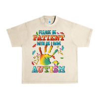 Sandshell please be patient with me i have autism Urban Heavy Tee - CowGirlArtShop