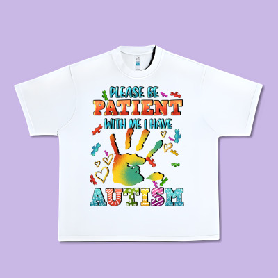 Please Be Patient With Me I Have Autism Urban Heavy Tee Designed By Cowgirlartshop