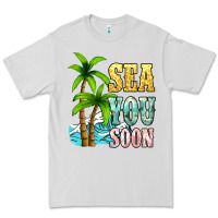 Dove Grey Sea you soon Premium Tee - NancyCooperArtShop