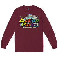 Burgundy Funny Action Park New Jersey 1978 Vintage Long Sleeve Tee - longCreatives