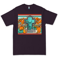 Plum fall thankfull cross Premium Tee - Jasminsmagicworld