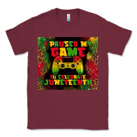 Burgundy i paused my game Classic Tee - TumblerDesignByShophia