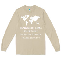 Mushroom birthplace earth race human politics freedom religion love t shirt Long Sleeve Tee - longCreatives