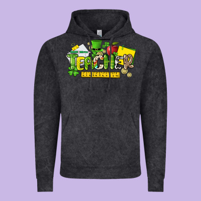Teacher St. Patrick's Day Vintage Hoodie Designed By Howdyjamesfarm