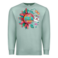 Seafoam western certified nurse asistant  medical instruments Premium Sweatshirt - BarkalooDesign
