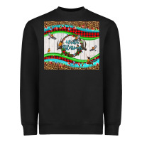 Black winter blessings leopard Heavyweight Sweatshirt - LillyAllenDesigns