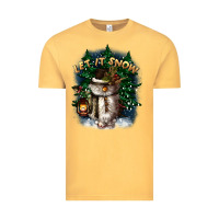 Vintage Mustard let it snow Vintage Tee - CowGirlArtShop