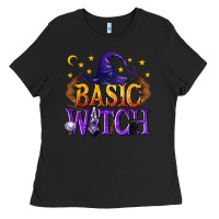 Black Basic Witch Ladies Tee - texasbilliewilder