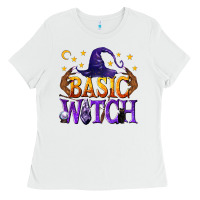 White Basic Witch Ladies Tee - texasbilliewilder