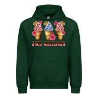 Forest Green floral ice cream Urban Hoodie - AdoDesignShop