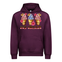 Mauve Wine floral ice cream Urban Hoodie - AdoDesignShop