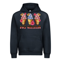 Navy floral ice cream Urban Hoodie - AdoDesignShop