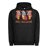 Pigment Black floral ice cream Urban Hoodie - AdoDesignShop