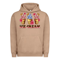 Pigment Burro floral ice cream Urban Hoodie - AdoDesignShop
