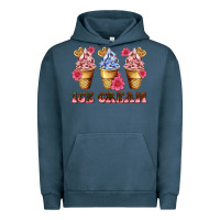 Pigment Midnight Navy floral ice cream Urban Hoodie - AdoDesignShop
