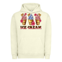 Floral Ice Cream Urban Hoodie | Teevron