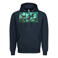 Navy brachiosaurus  sippy cup Zipper Hoodie - Artiststas