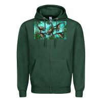 Sports Green brachiosaurus  sippy cup Zipper Hoodie - Artiststas