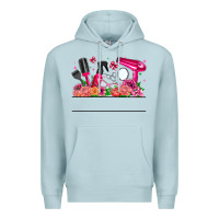 Blue Mist Hair Stylist Your Textt Premium Hoodie - CowhideDigitalArt