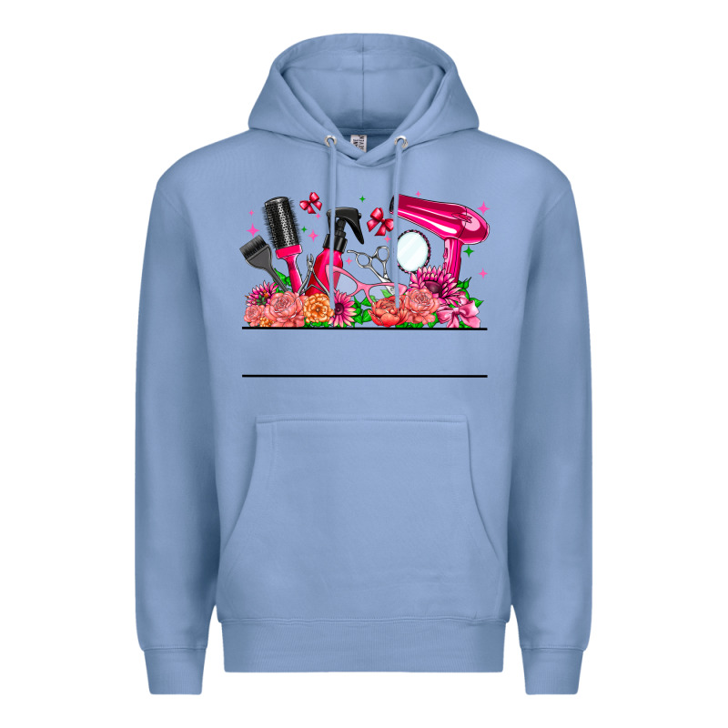 Hair Stylist Your Textt Premium Hoodie by CowhideDigitalArt | Teevron