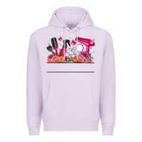 Lilac Hair Stylist Your Textt Premium Hoodie - CowhideDigitalArt