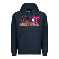 Navy Hair Stylist Your Textt Premium Hoodie - CowhideDigitalArt