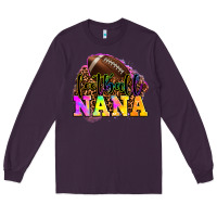 Plum football nana Long Sleeve Tee - OliviaCreatesArt