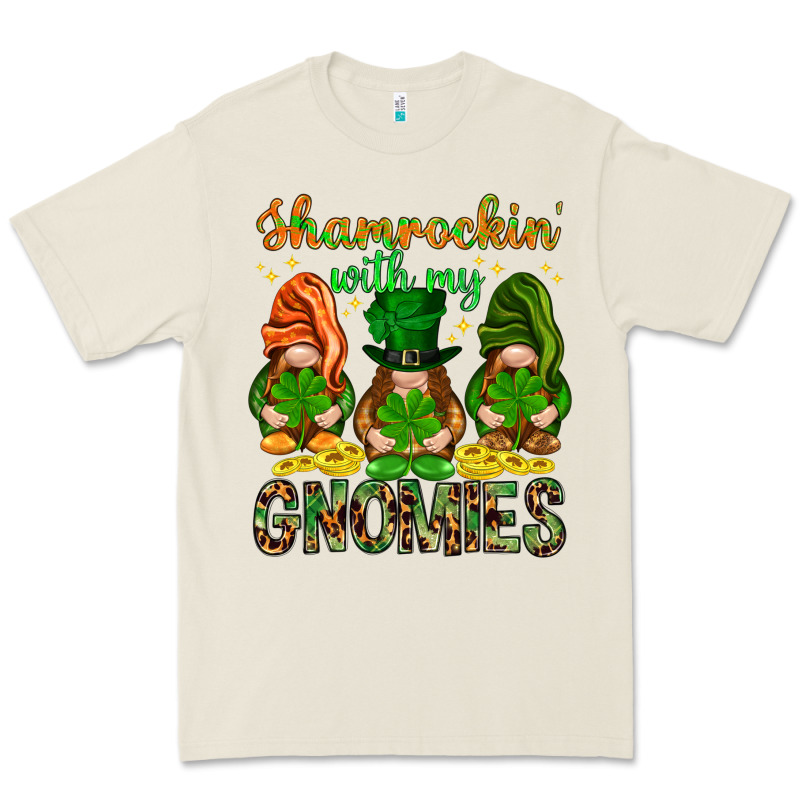 Shamrockin With My Gnomies Premium Tee by NancyCooperArtShop | Teevron