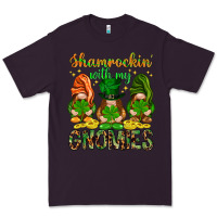 Plum shamrockin with my gnomies Premium Tee - NancyCooperArtShop