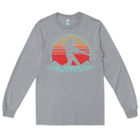 Heather Grey Softball Retro Vintage 80s Style Player Gift Long Sleeve Tee - longCreatives