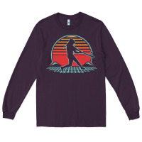 Plum Softball Retro Vintage 80s Style Player Gift Long Sleeve Tee - longCreatives