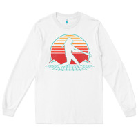 White Softball Retro Vintage 80s Style Player Gift Long Sleeve Tee - longCreatives