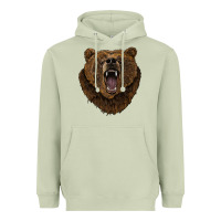 Matcha bear head Heavyweight Hoodie - BarkalooDesign