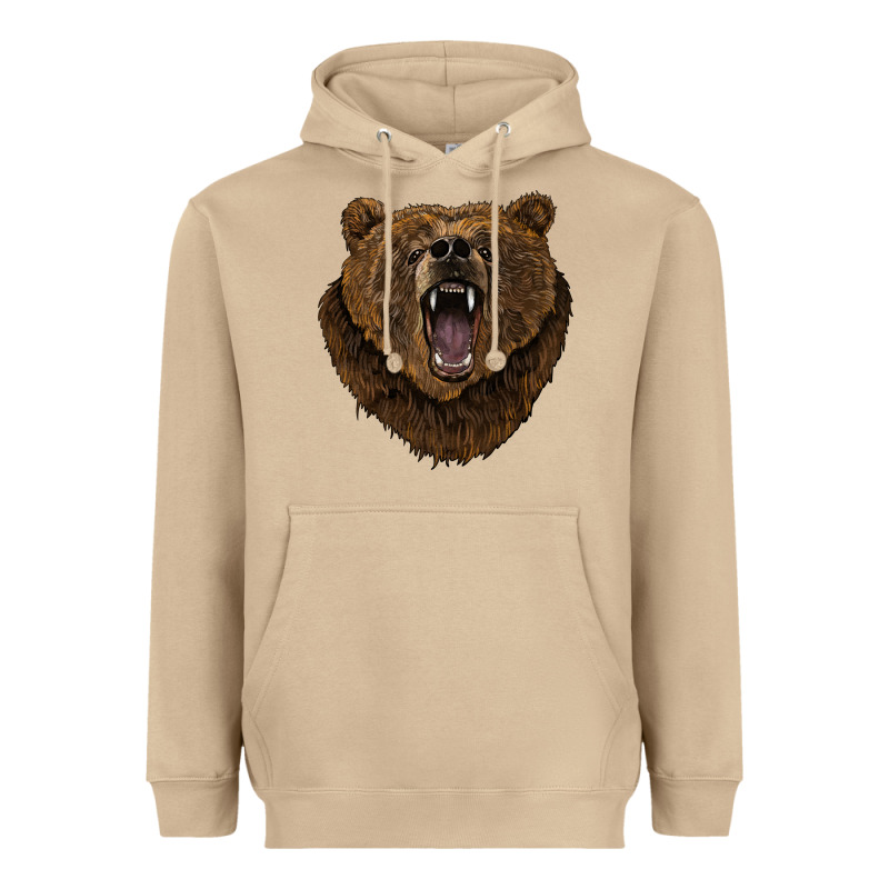 Bear Head Heavyweight Hoodie by BarkalooDesign | Teevron
