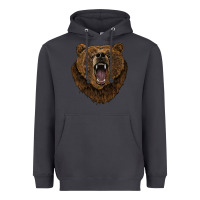 Smoke bear head Heavyweight Hoodie - BarkalooDesign