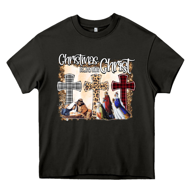 Christmas Begins With Christ Heavy Core Tee by Bettercallsaul | Teevron