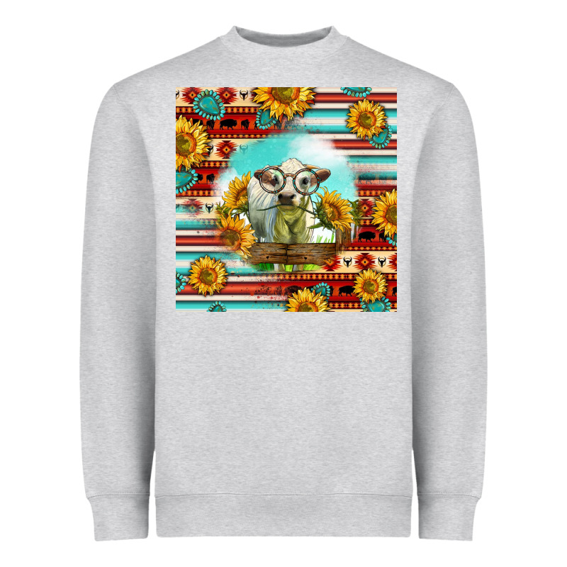 Charolais Calf Gemstone Heavyweight Sweatshirt by LillyAllenDesigns | Teevron