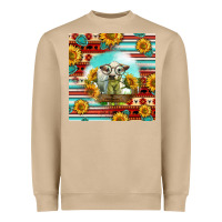 Mushroom Charolais Calf Gemstone Heavyweight Sweatshirt - LillyAllenDesigns