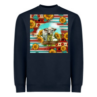 Navy Charolais Calf Gemstone Heavyweight Sweatshirt - LillyAllenDesigns