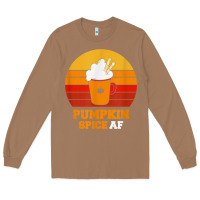 Toasted Coconut pumpkin spice af retro vintage background happy halloween Long Sleeve Tee - longCreatives