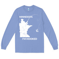 Colony Blue MN Minnesota Fishing T Gift for Fishermen and Anglers Long Sleeve Tee - longCreatives