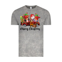 Cloud Rock merry christmas truck gnomies Vintage Tee - CowGirlArtShop