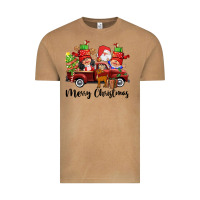 Vintage Camel merry christmas truck gnomies Vintage Tee - CowGirlArtShop