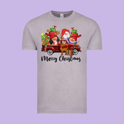 Merry Christmas Truck Gnomies Vintage Tee Designed By Cowgirlartshop