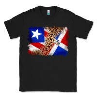 Puerto Rico And Dominican Republic Flag Classic Tee | Teevron