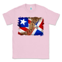 Bubblegum Pink puerto rico and dominican republic flag Classic Tee - Artiststas