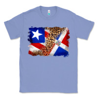 Colony Blue puerto rico and dominican republic flag Classic Tee - Artiststas