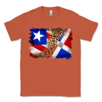 Copper puerto rico and dominican republic flag Classic Tee - Artiststas