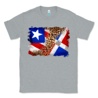 Heather Grey puerto rico and dominican republic flag Classic Tee - Artiststas