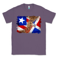 Lavender puerto rico and dominican republic flag Classic Tee - Artiststas